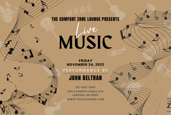 Live music on Friday, November 24 with a performance by John Beltran.