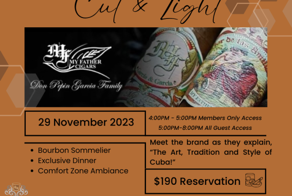 Cut & Light featuring My Father Cigars on November 29.