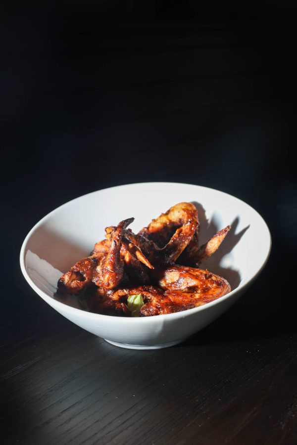 Bistro chicken wings served at The Comfort Zone
